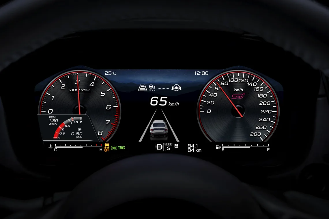 Ful LCD Digital Gauge Cluster Display